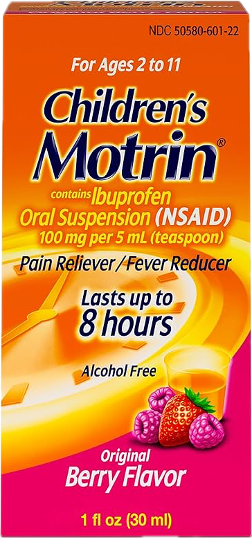 Motrin Children's ibuprofen 100 mg per 5 mL